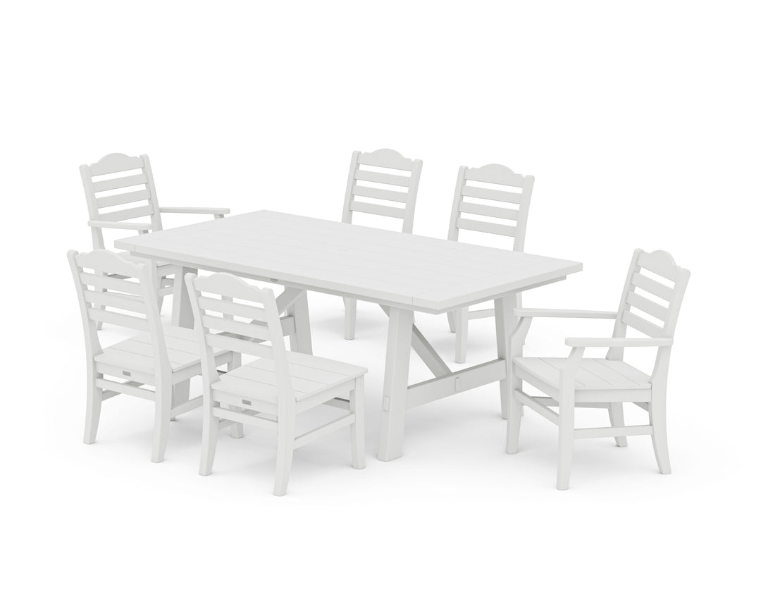 POLYWOOD® Savannah 7-Piece Rustic Farmhouse Dining Set