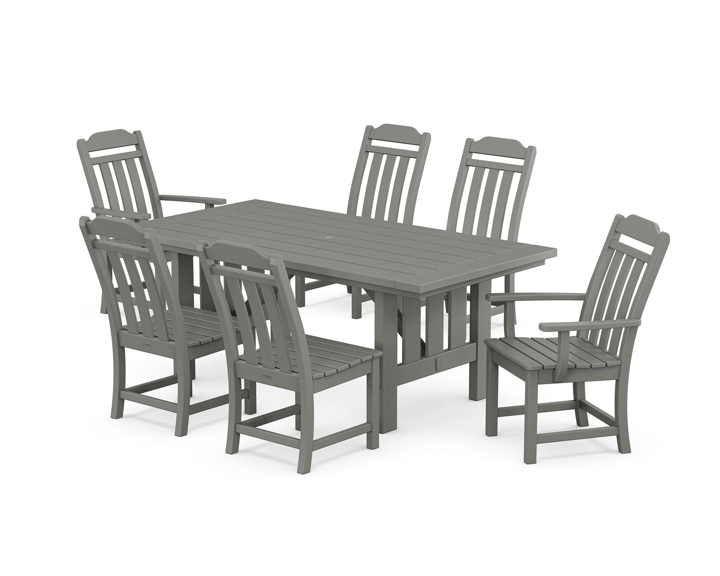 Cottage 7-Piece Dining Set with Mission Table