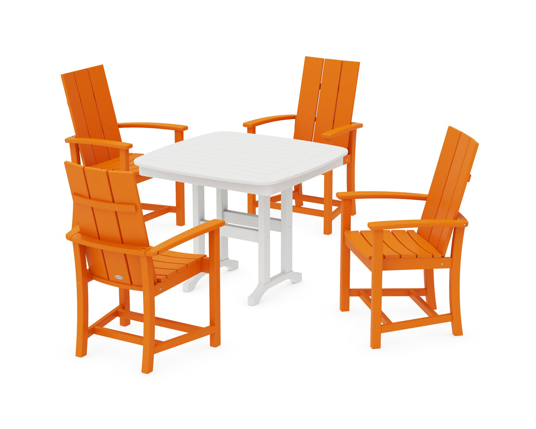 POLYWOOD® Modern Adirondack 5-Piece Dining Set