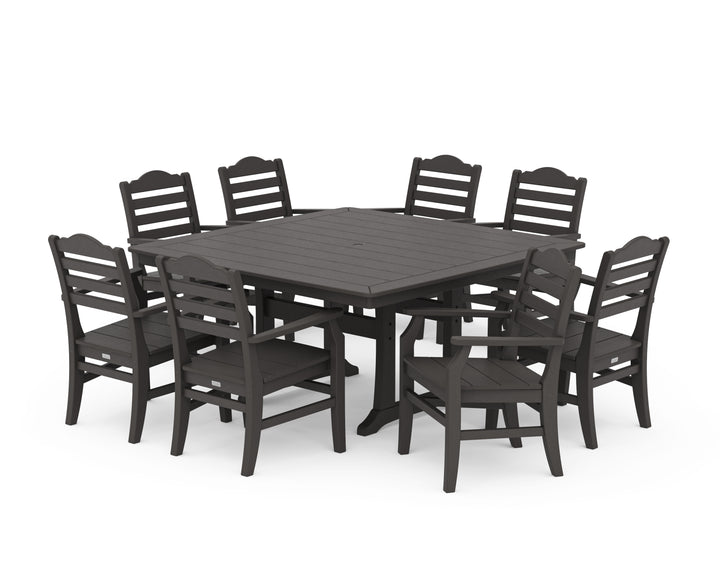 POLYWOOD® Savannah 9-Piece Square Dining Set with Trestle Legs
