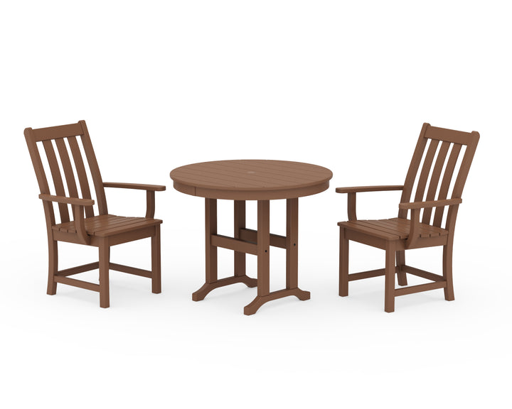 POLYWOOD® Vineyard 3-Piece Round Dining Set