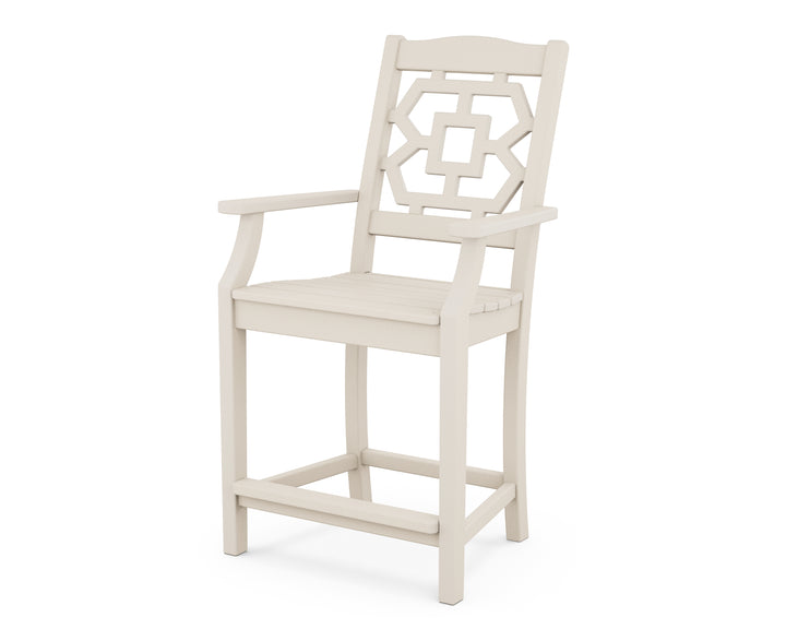 Martha Stewart by POLYWOOD® Chinoiserie Counter Arm Chair