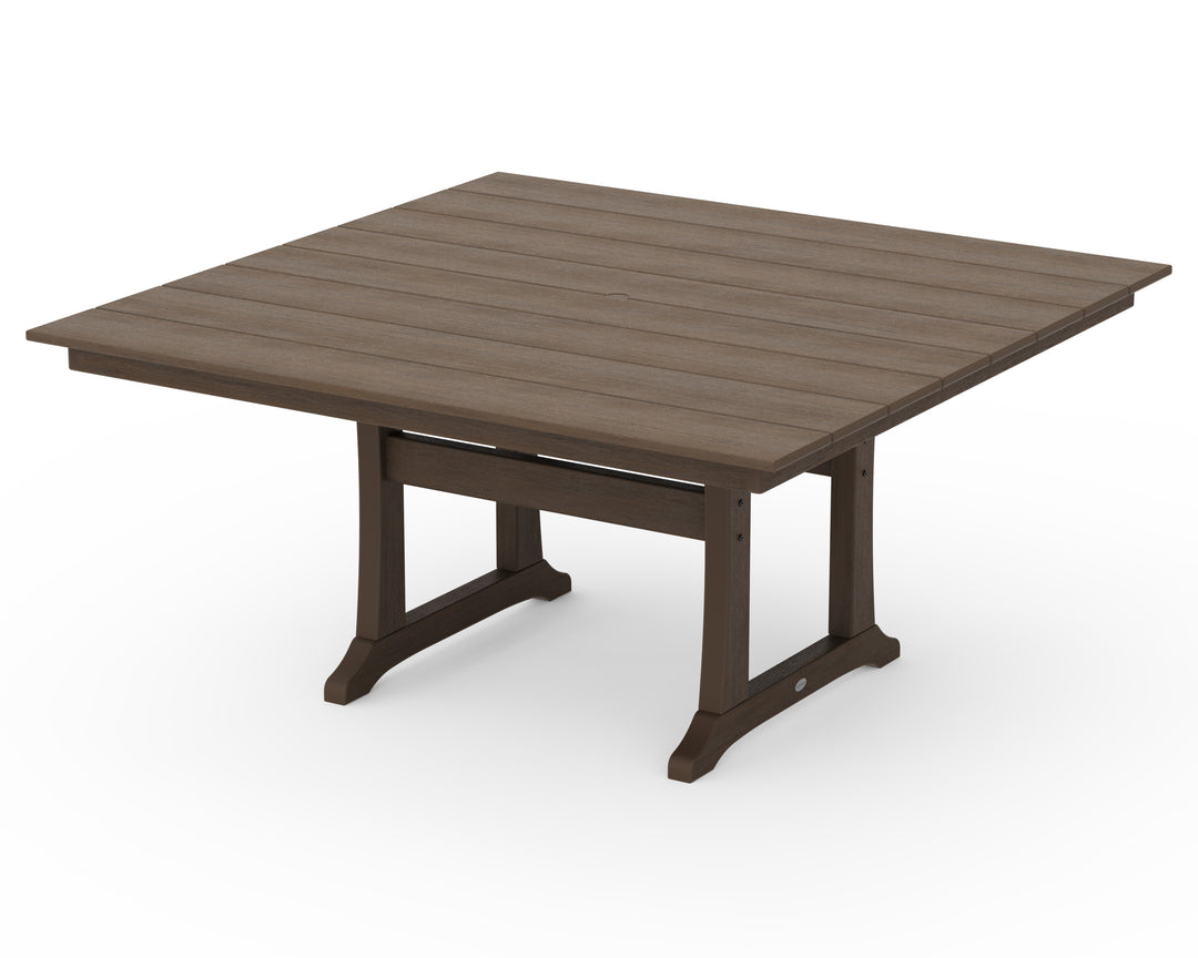 POLYWOOD® Farmhouse Trestle 59" Dining Table