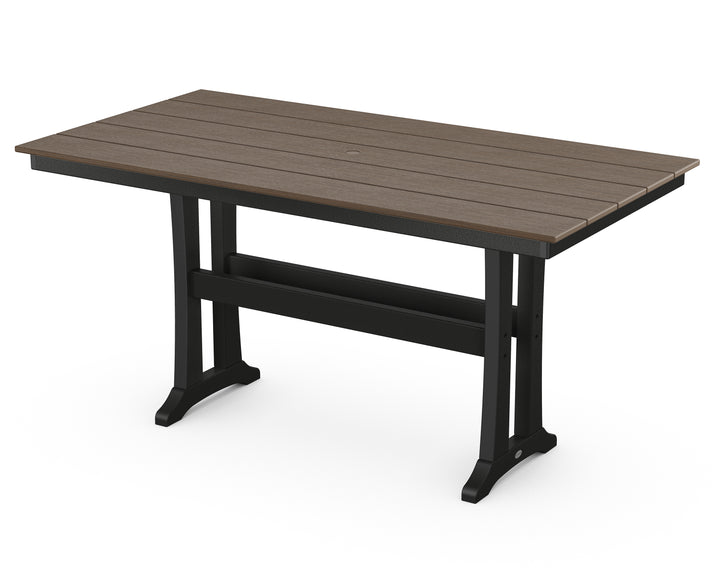 POLYWOOD® Farmhouse Trestle 37" x 72" Counter Table