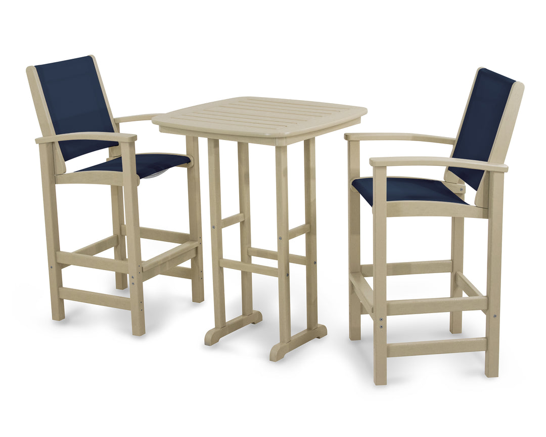 POLYWOOD® Coastal 3-Piece Bar Set