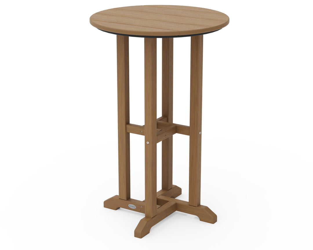 POLYWOOD® 24" Round Farmhouse Counter Bistro Table