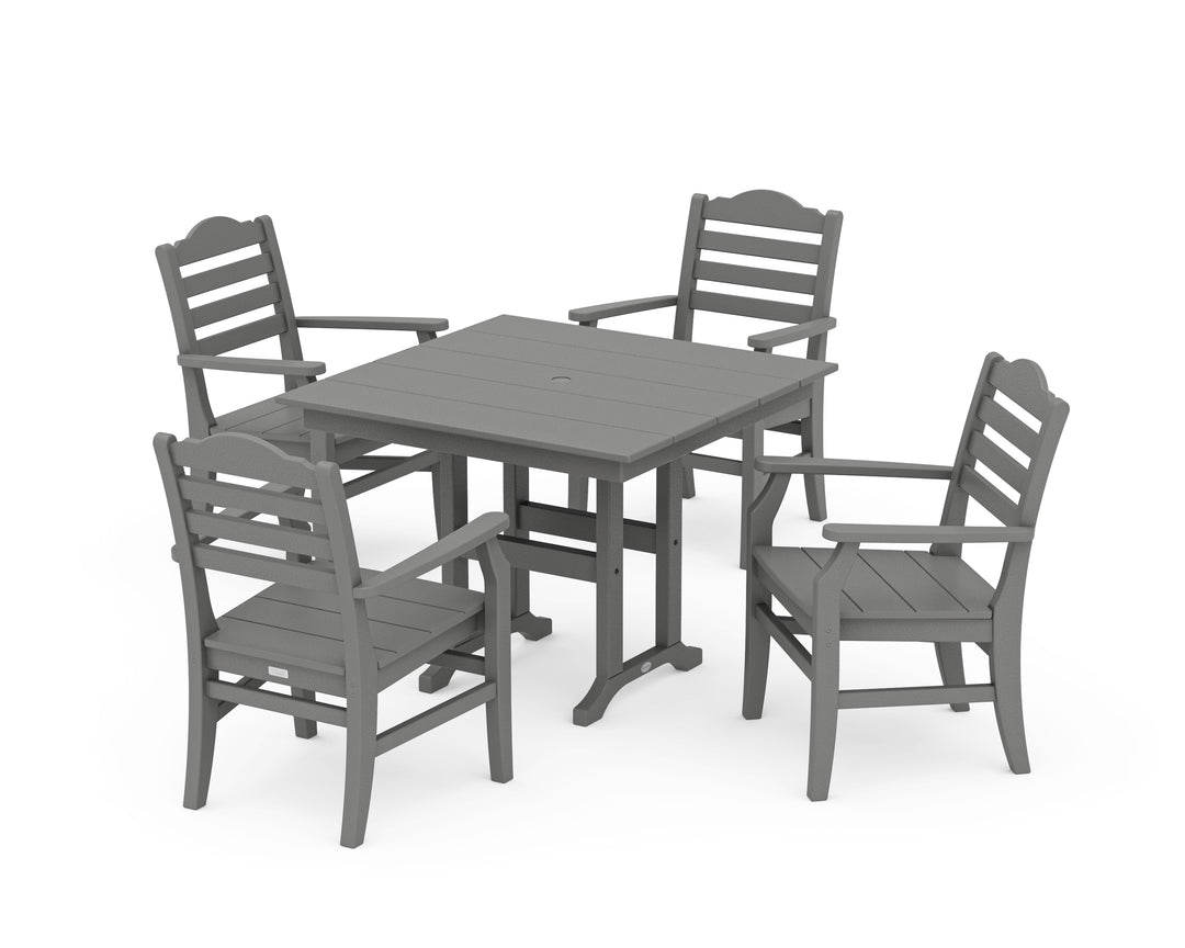 POLYWOOD® Savannah 5-Piece Farmhouse Dining Set