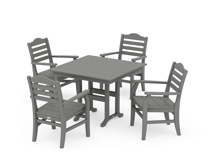 POLYWOOD® Savannah 5-Piece Farmhouse Dining Set