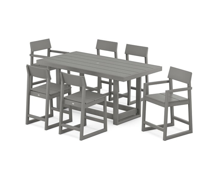 POLYWOOD® EDGE 7-Piece Counter Table Set