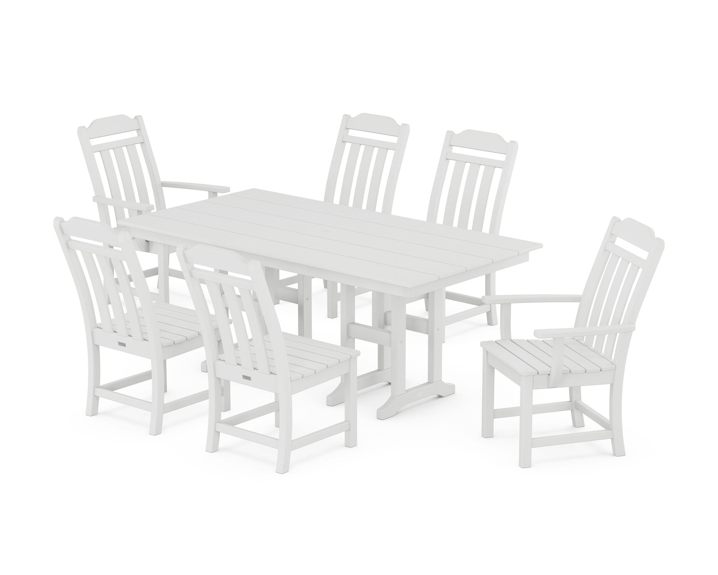 Cottage 7-Piece Farmhouse Dining Set