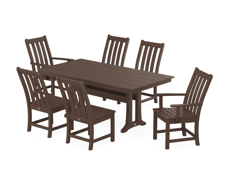 POLYWOOD® Vineyard 7-Piece Farmhouse Dining Set With Trestle Legs - DUPLICATE - Use SKU PWS340-1