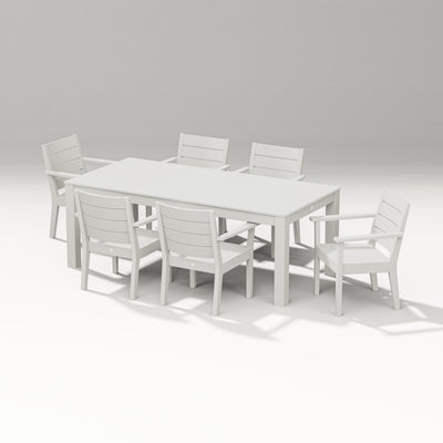 Latitude 7-Piece Arm Chair Dining Set - Parsons 84"