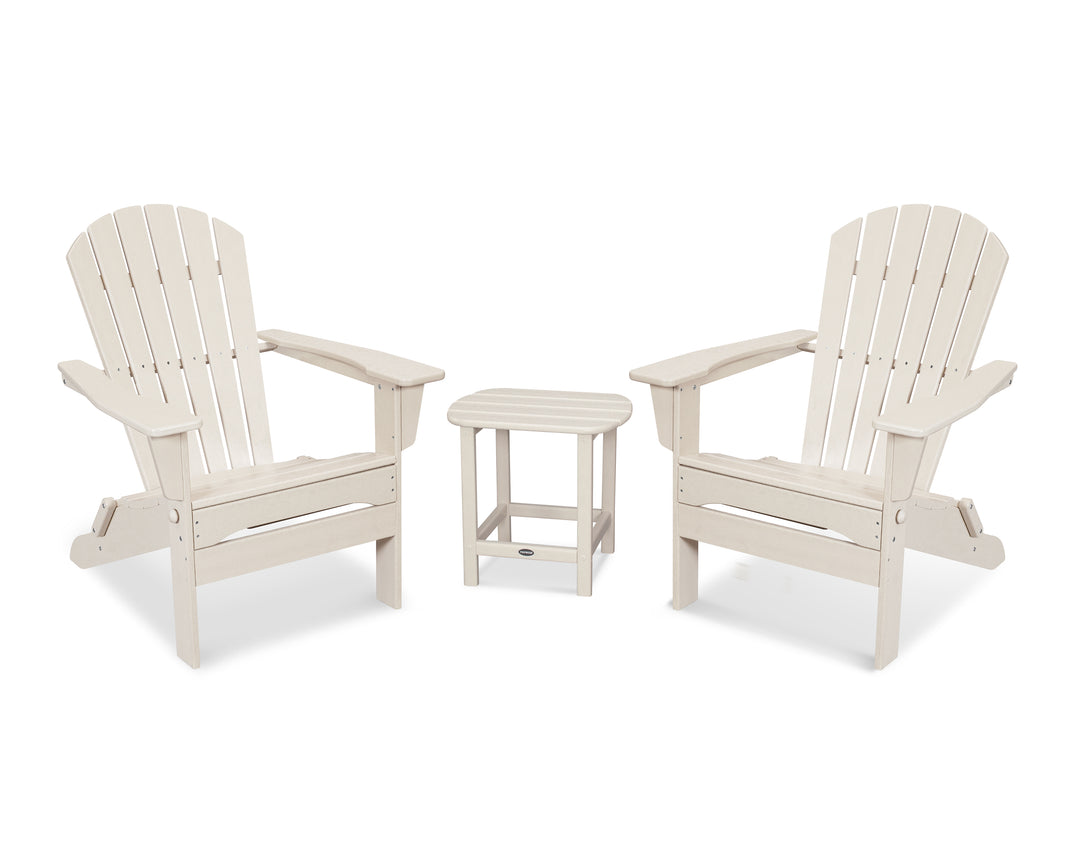 POLYWOOD® South Beach 3-Piece Folding Adirondack Set