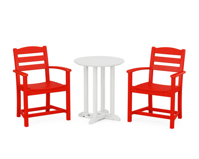 La Casa CafŽ 3-Piece Round Bistro Dining Set