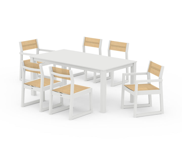 POLYWOOD® EDGE Sling 7-Piece Parsons Dining Set