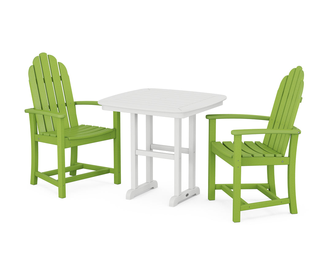 POLYWOOD® Classic Adirondack 3-Piece Dining Set