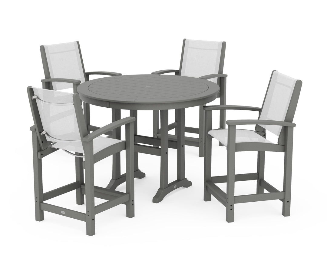 POLYWOOD® Coastal 5-Piece Counter Set