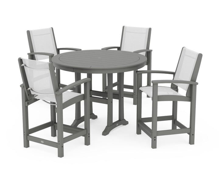 POLYWOOD® Coastal 5-Piece Counter Set