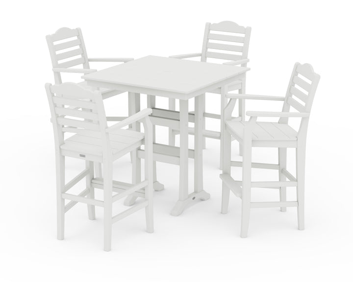 Draper James™ by  POLYWOOD® Savannah 5-Piece Farmhouse Bar Set with Trestle Legs