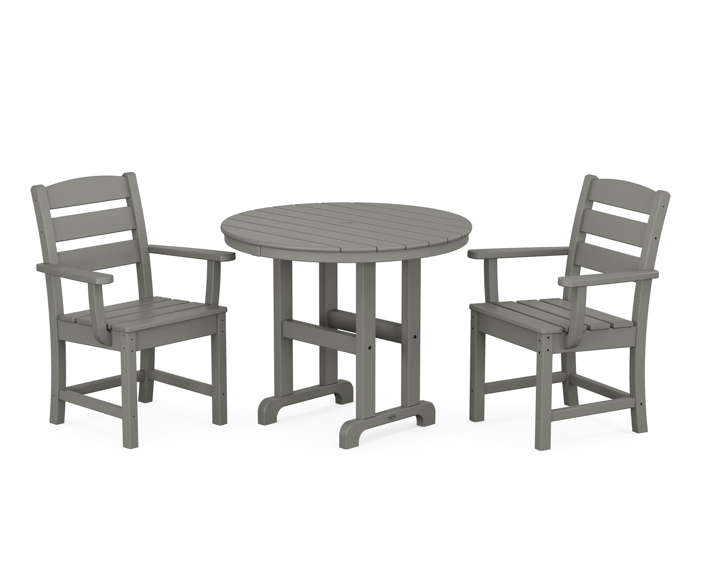 Lakeside 3-Piece Round Dining Set