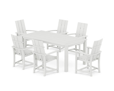 Modern Adirondack 7-Piece Parsons Dining Set