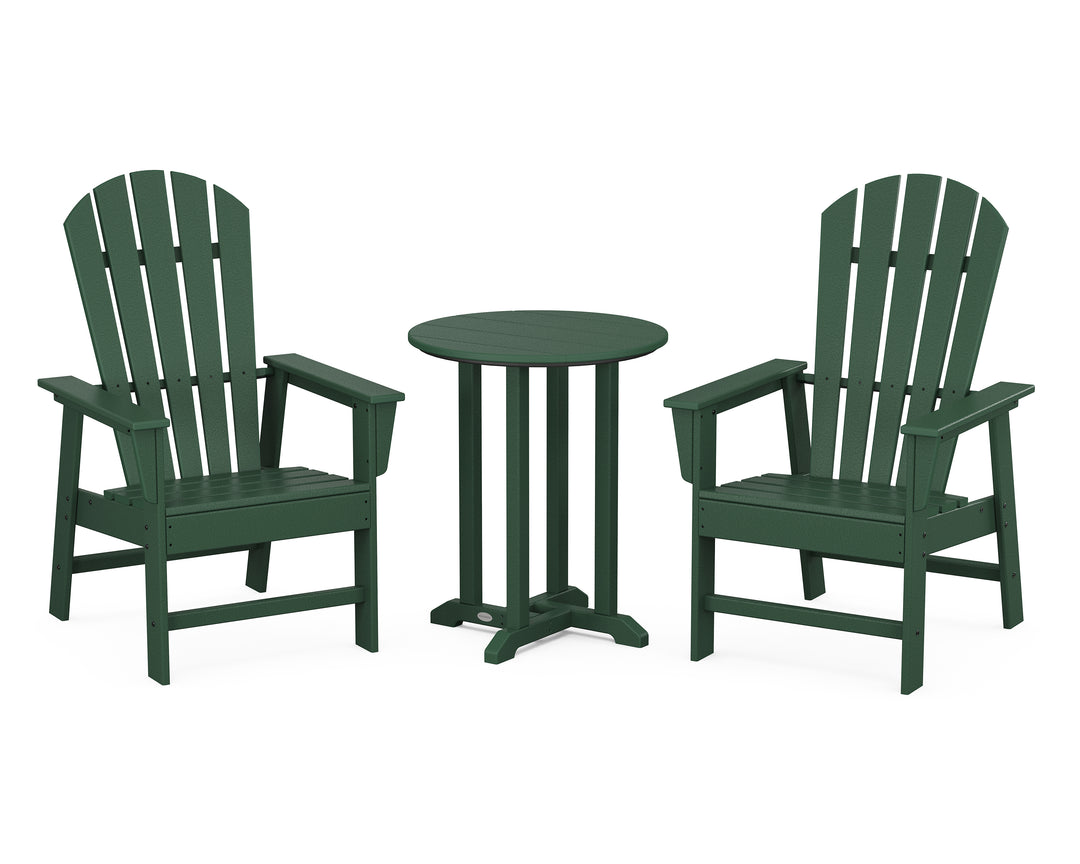 POLYWOOD® South Beach 3-Piece Round Farmhouse Bistro Dining Set