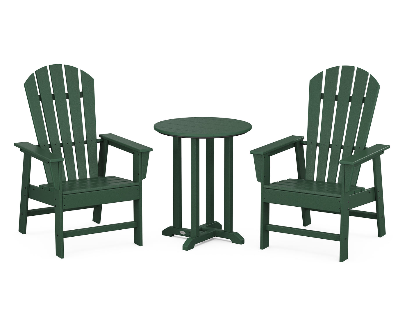 South Beach 3-Piece Round Farmhouse Bistro Dining Set