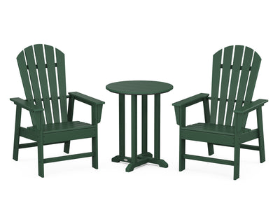 South Beach 3-Piece Round Farmhouse Bistro Dining Set