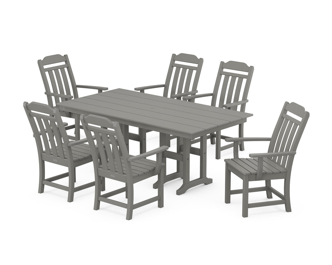 Country Living Cottage Arm Chair 7-Piece Farmhouse Dining Set