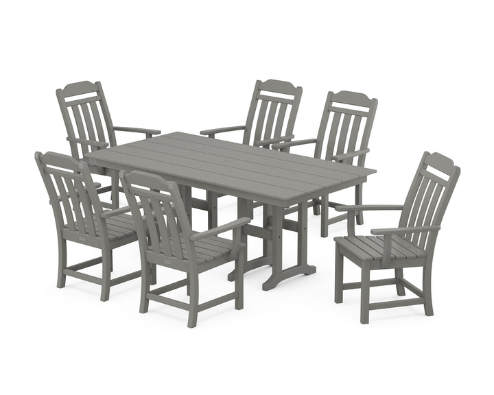 Country Living Cottage Arm Chair 7-Piece Farmhouse Dining Set