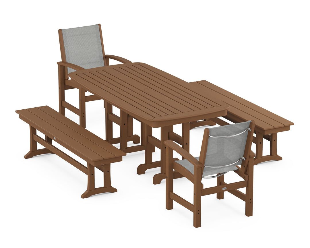 POLYWOOD® Coastal 5-Piece Dining Set