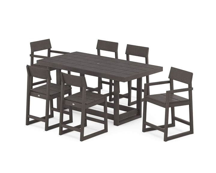 POLYWOOD® EDGE 7-Piece Counter Table Set