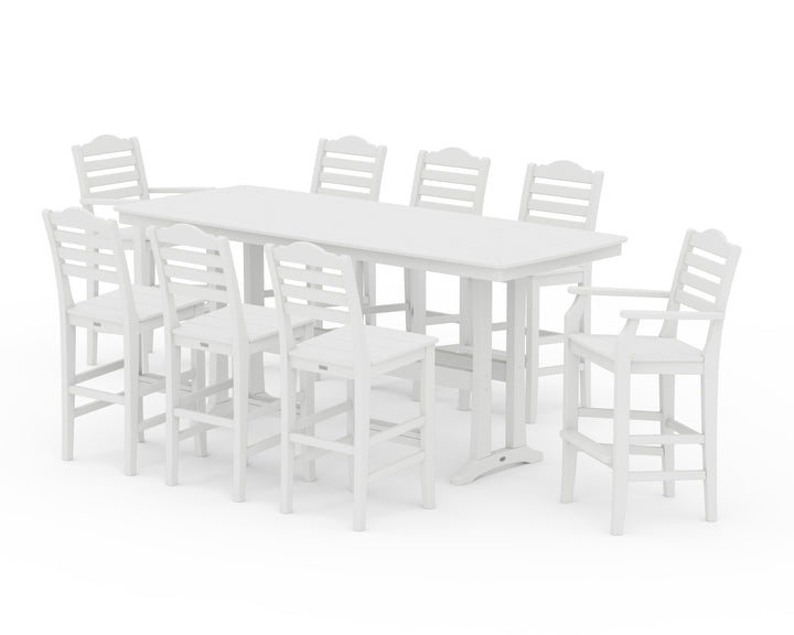 Draper James™ by  POLYWOOD® Savannah 9-Piece Bar Set with Trestle Legs