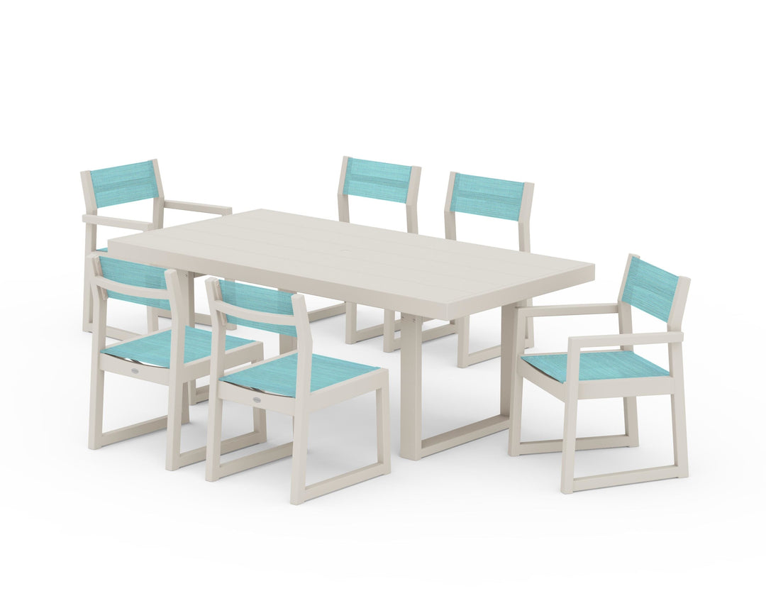 POLYWOOD® EDGE Sling 7-Piece Dining Set