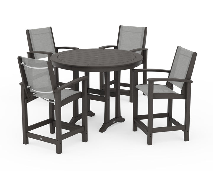 POLYWOOD® Coastal 5-Piece Counter Set