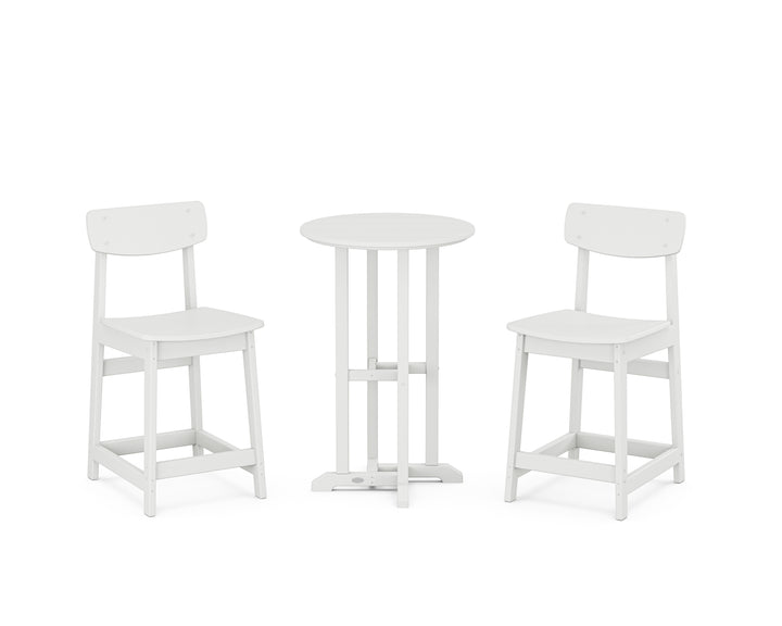 POLYWOOD® Modern Studio Urban Chair 3-Piece Bistro Counter Set