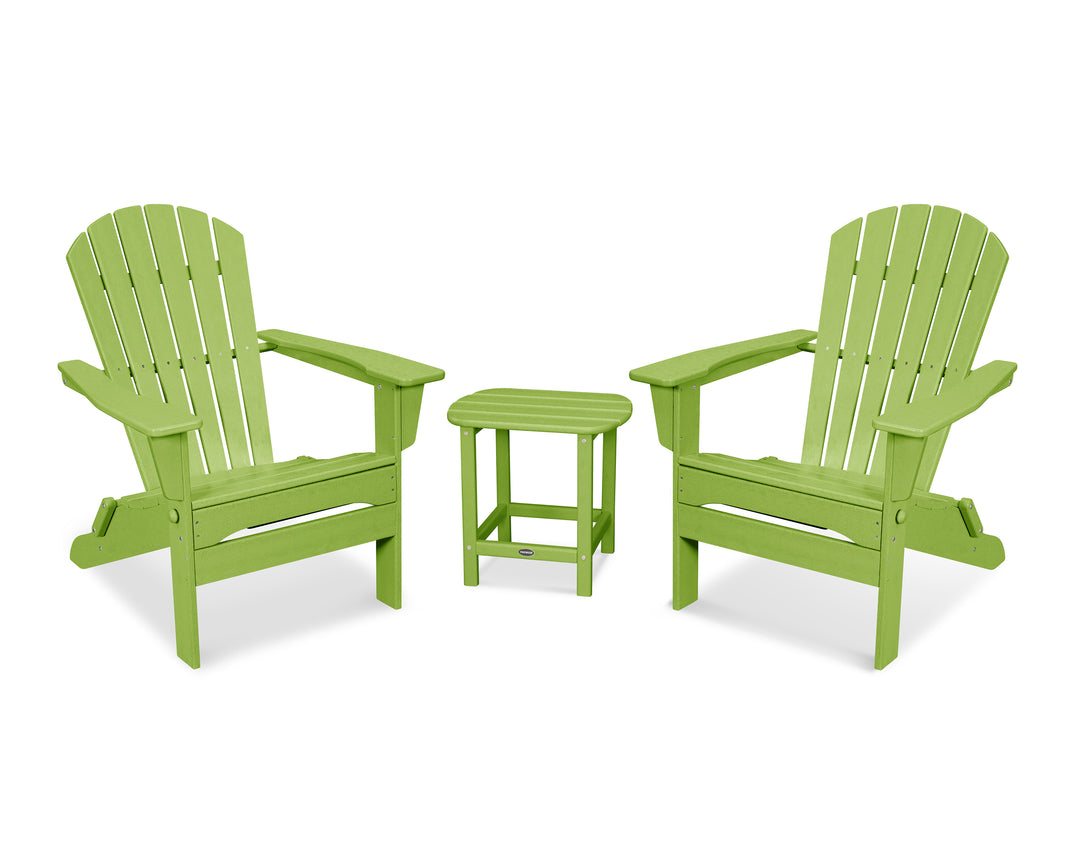 POLYWOOD® South Beach 3-Piece Folding Adirondack Set
