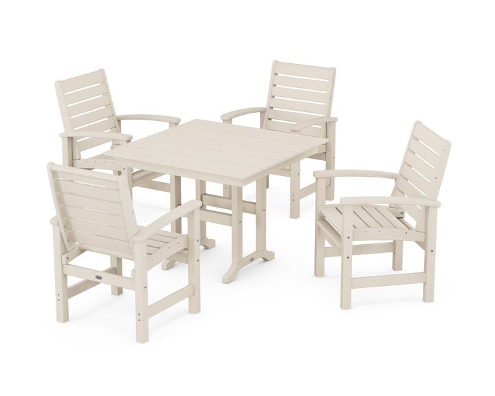 POLYWOOD® Signature 5-Piece Farmhouse Dining Set