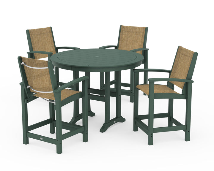 POLYWOOD® Coastal 5-Piece Counter Set