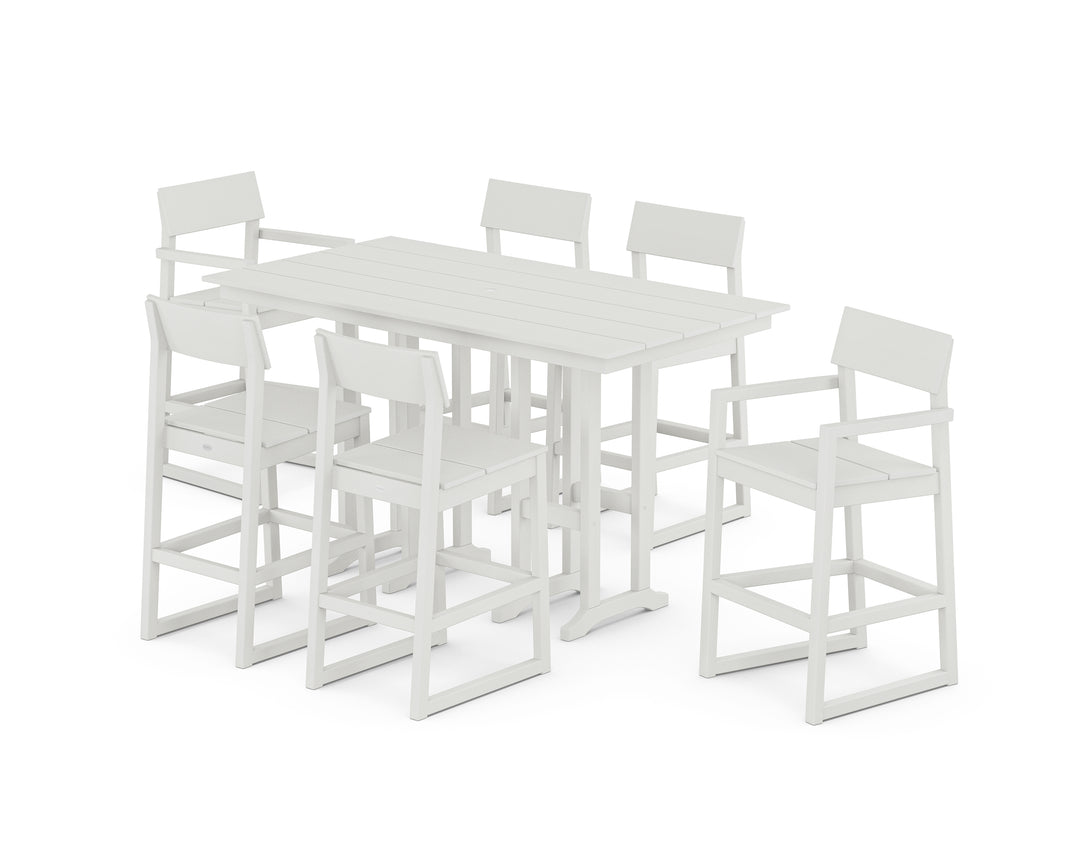 POLYWOOD® EDGE 7-Piece Farmhouse Bar Set