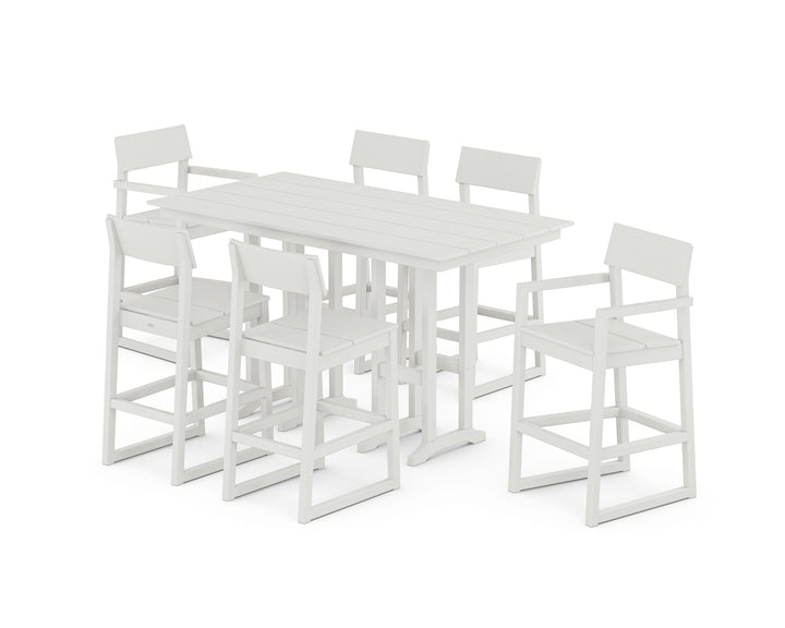 POLYWOOD® EDGE 7-Piece Farmhouse Bar Set