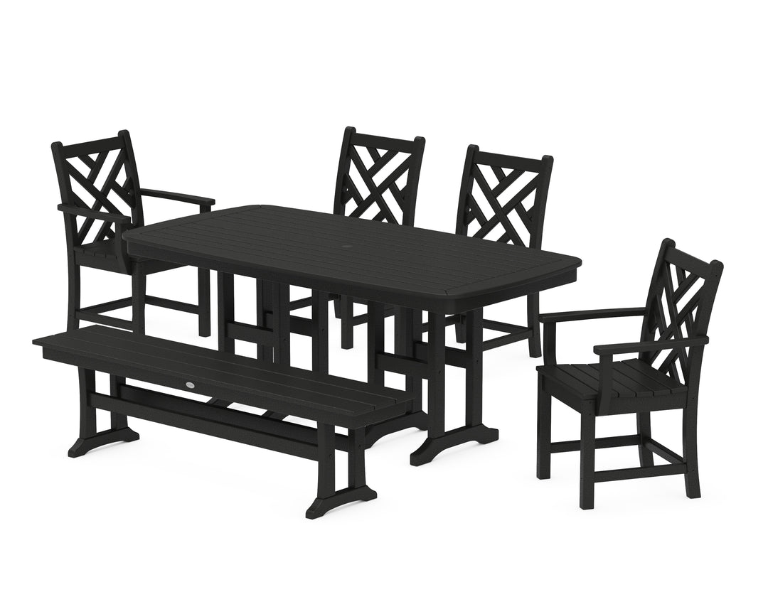 POLYWOOD® Chippendale 6-Piece Dining Set with Bench