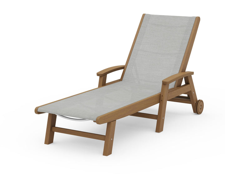 POLYWOOD® Coastal Chaise with Wheels