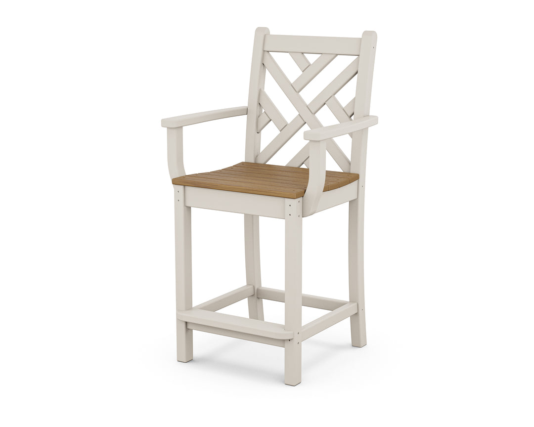 POLYWOOD® Chippendale Counter Arm Chair