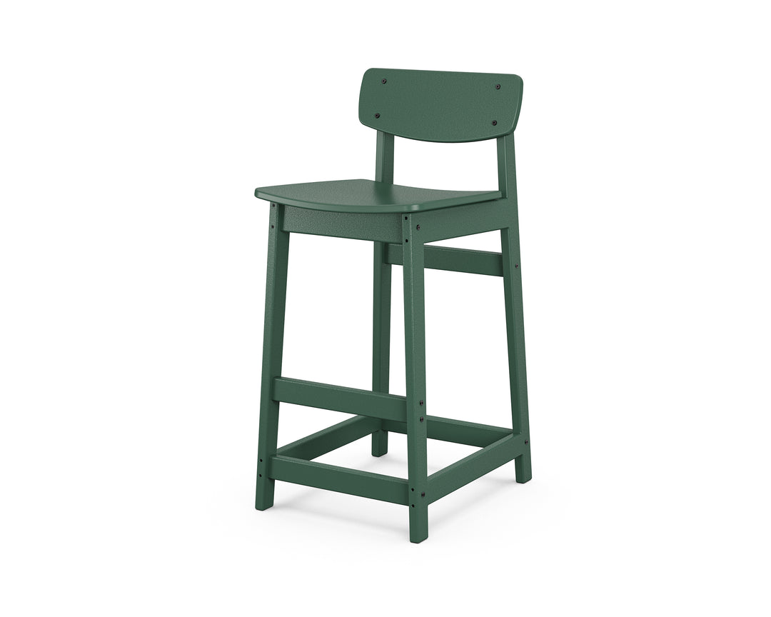 POLYWOOD® Modern Studio Urban Lowback Bar Chair