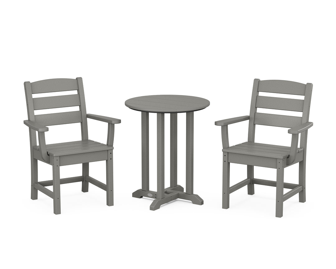 POLYWOOD® Lakeside 3-Piece Round Bistro Dining Set