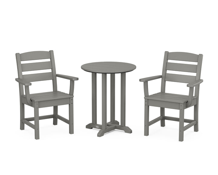 POLYWOOD® Lakeside 3-Piece Round Bistro Dining Set