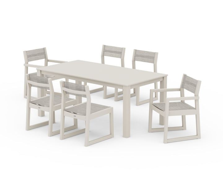 POLYWOOD® EDGE Sling 7-Piece Parsons Dining Set