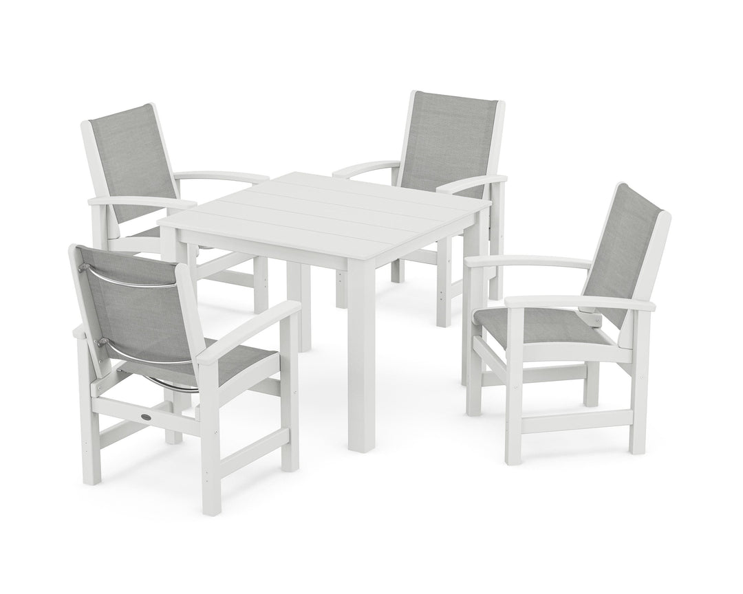 POLYWOOD® Coastal 5-Piece Parsons Dining Set