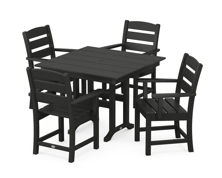 POLYWOOD® Lakeside 5-Piece Farmhouse Dining Set